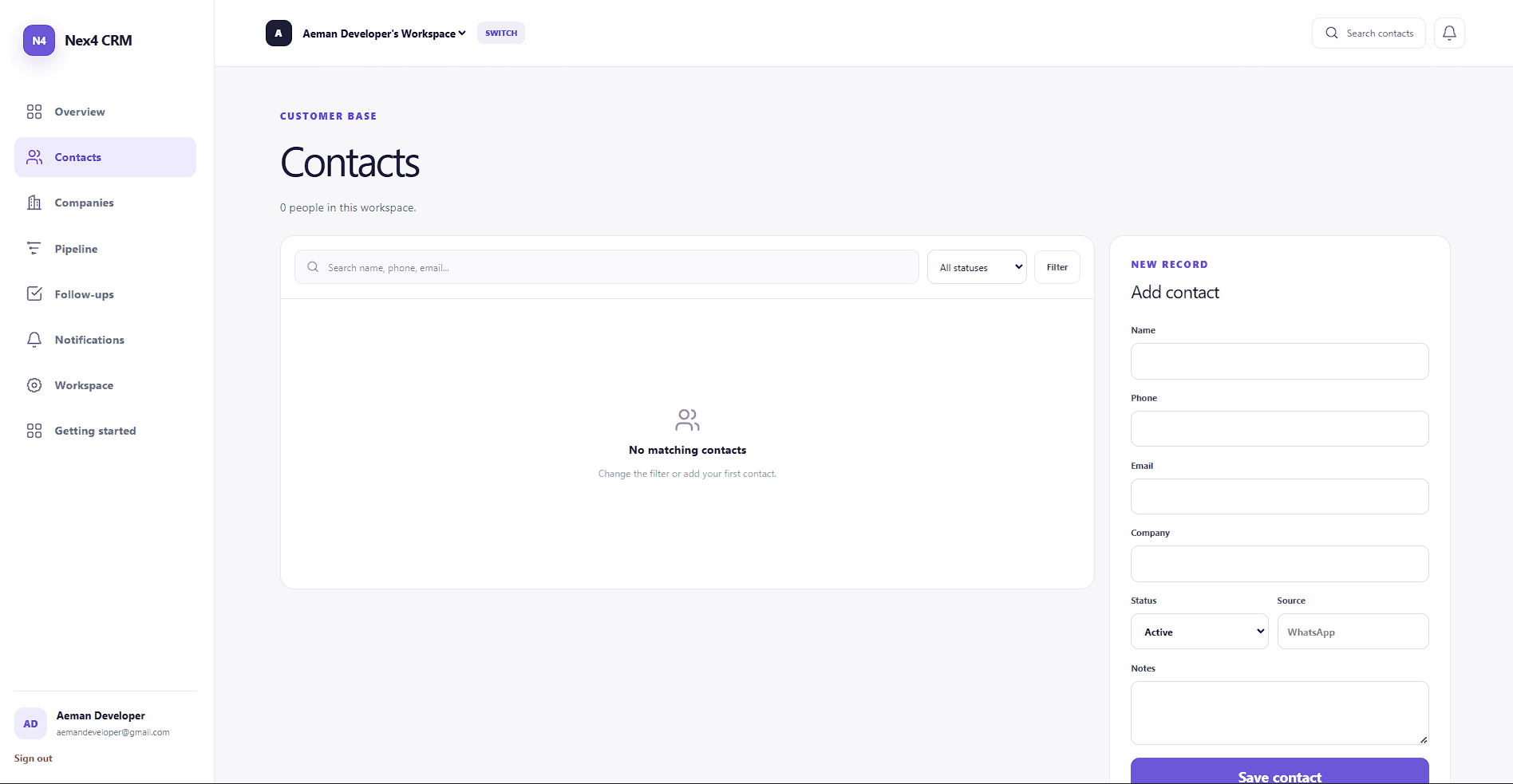 Nex4 CRM screenshot 4