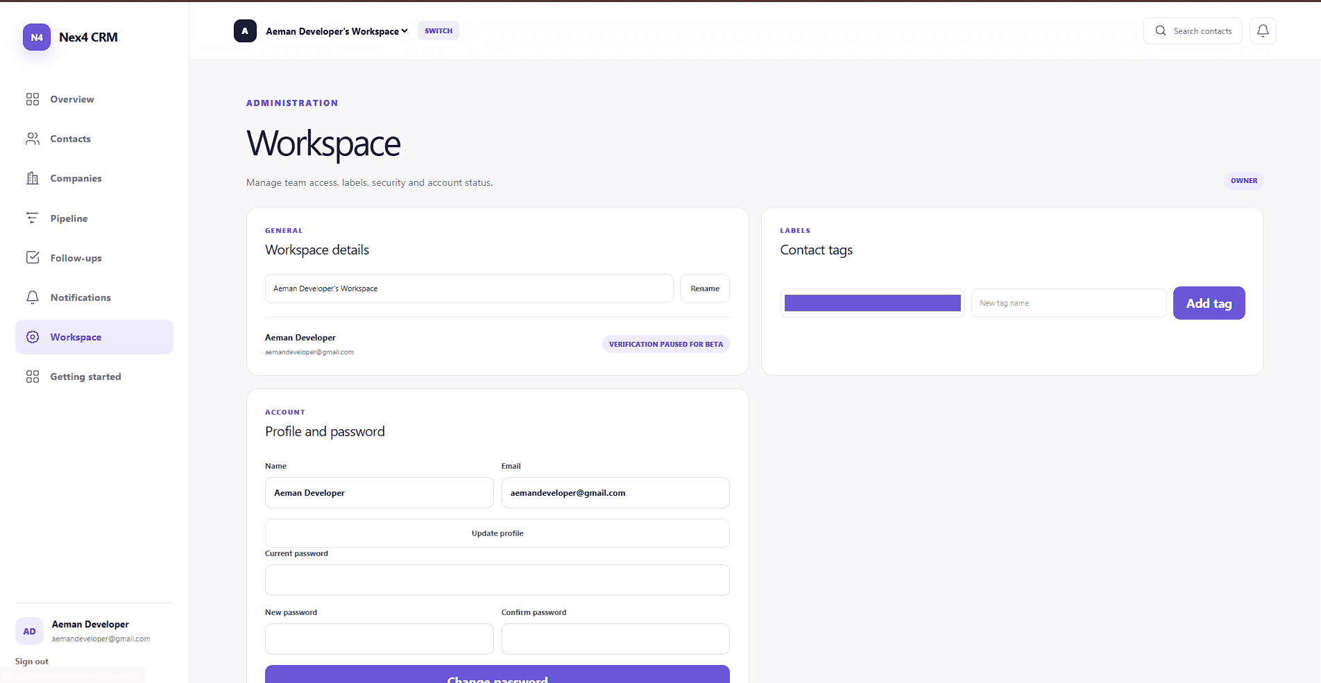 Nex4 CRM screenshot 5